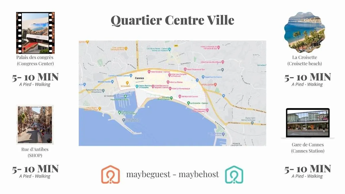 Holiday home B018-Bright Apartment With Balcony - Cannes Croisette